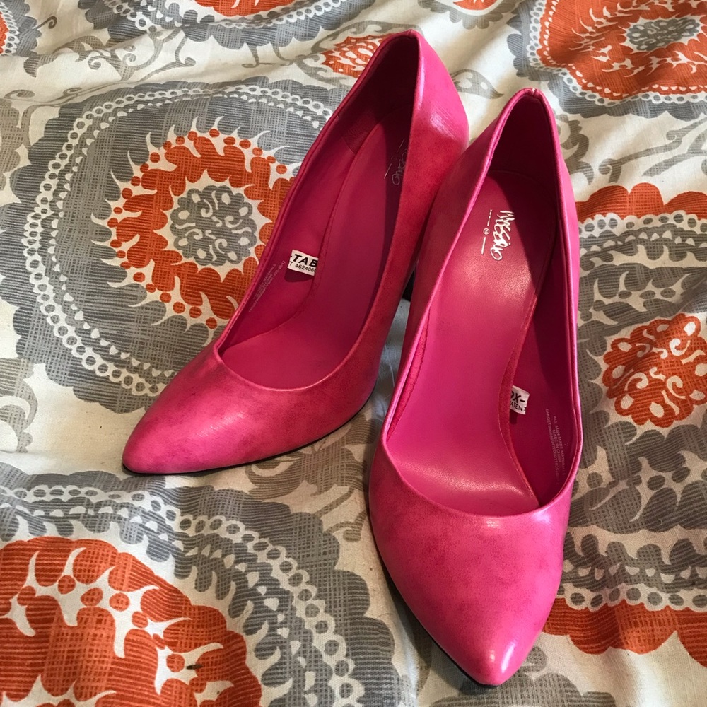 Hot pink heels